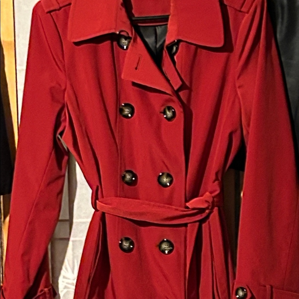 Calvin Klein Collection Scarlet Trench Coat